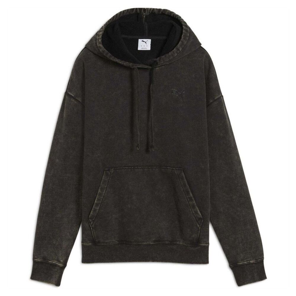 Puma Womens/Ladies Essentials Elevated Washed Overhead Hoodie / Black